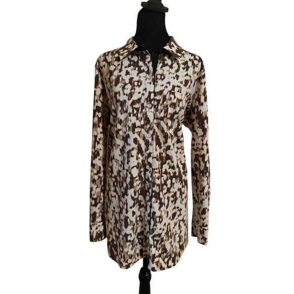 Lysse Tops - Lysse Women's Long Sleeve Button-Up Blouse Multicolor Standard